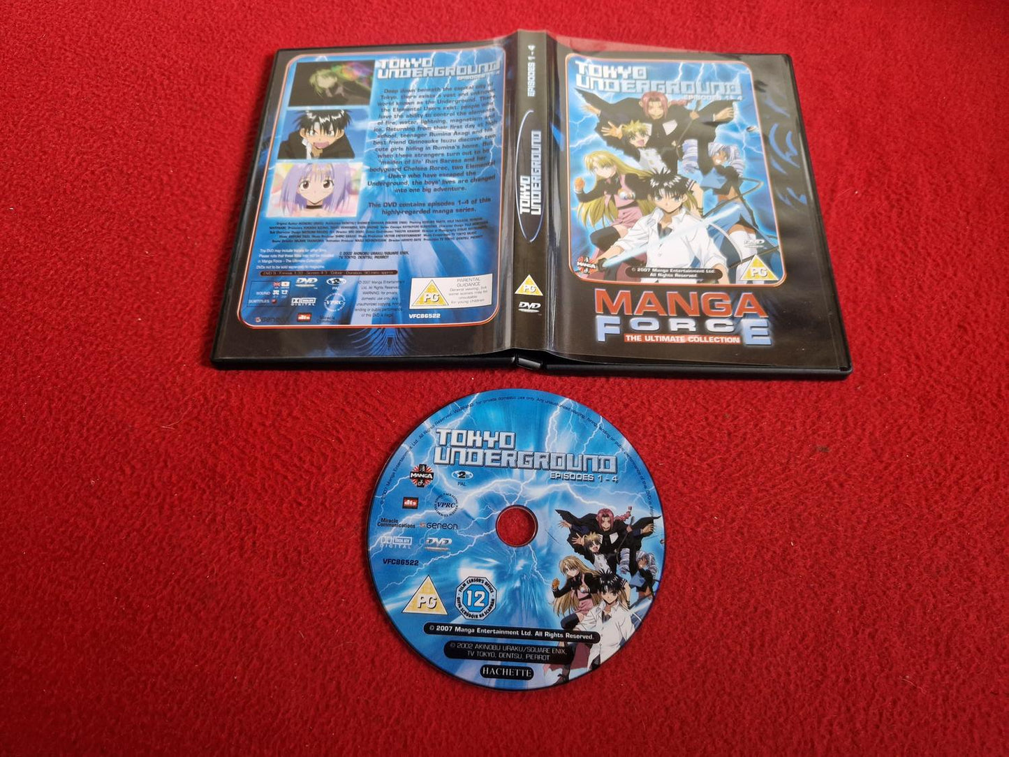 TOKYO UNDERGROUND EPISODES 1 - 4 [ MANGA FORCE ] DVD