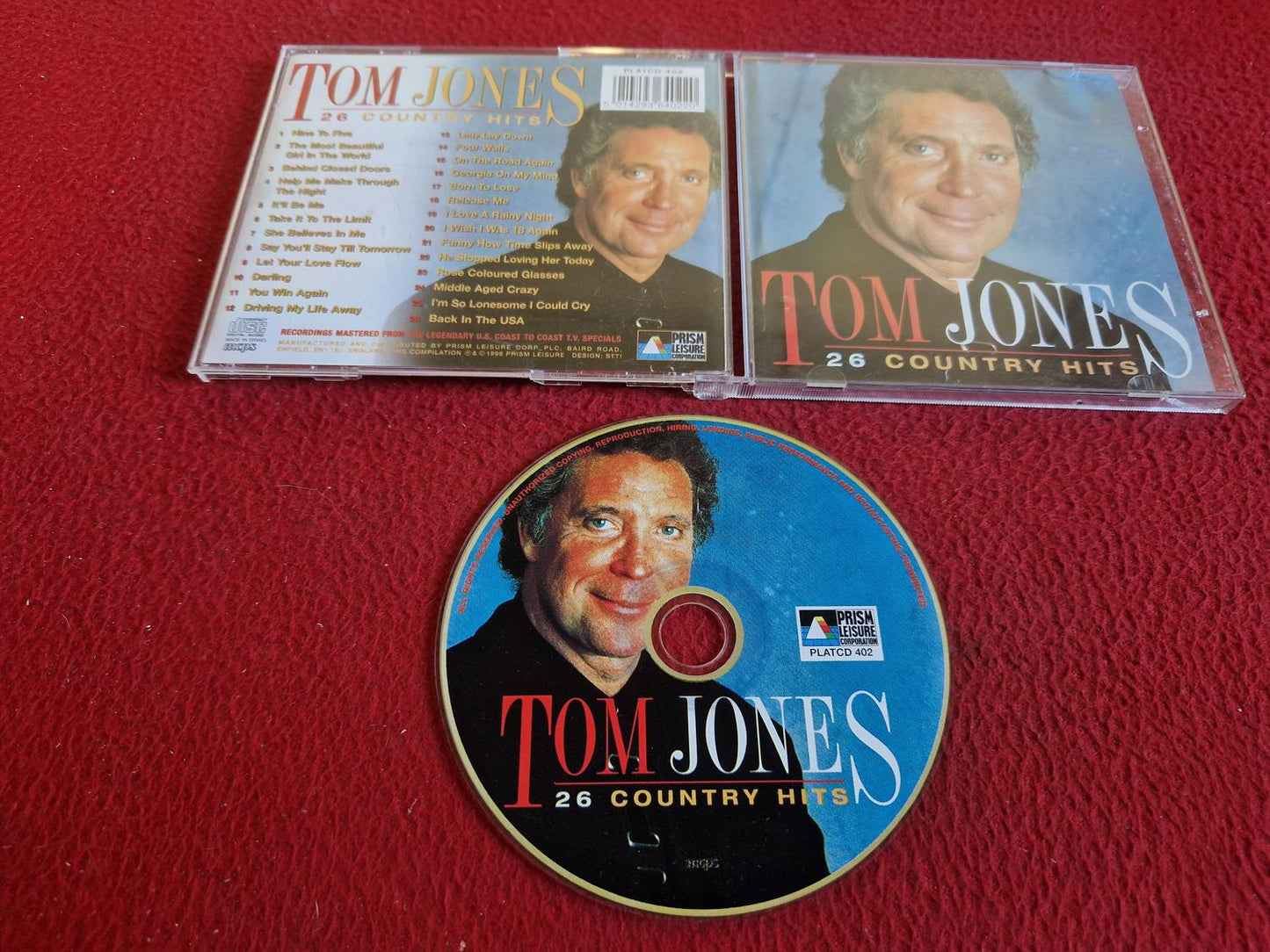 TOM JONES 26 COUNTRY HITS CD