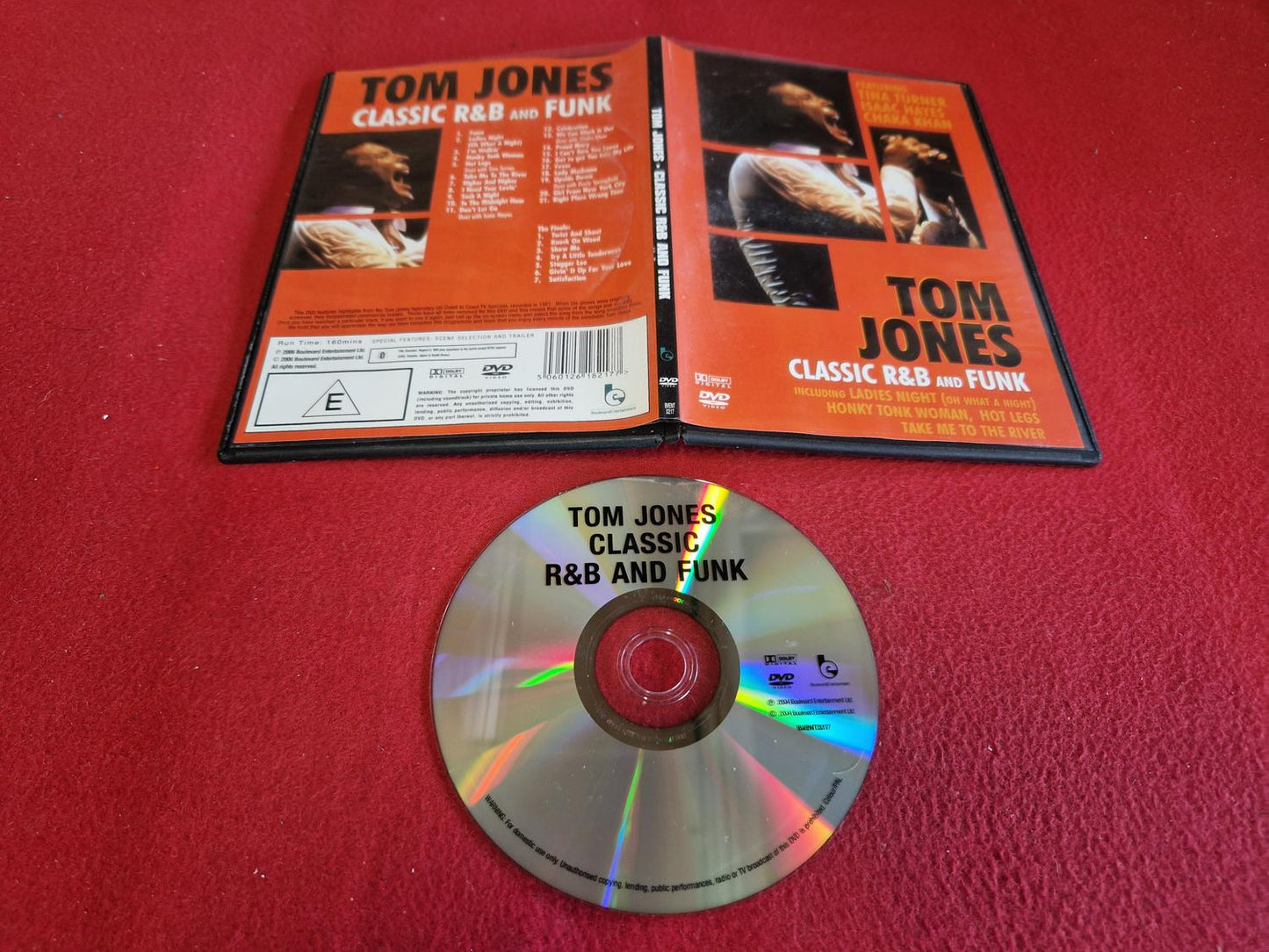TOM JONES CLASSIC R & B AND FUNK till DVD