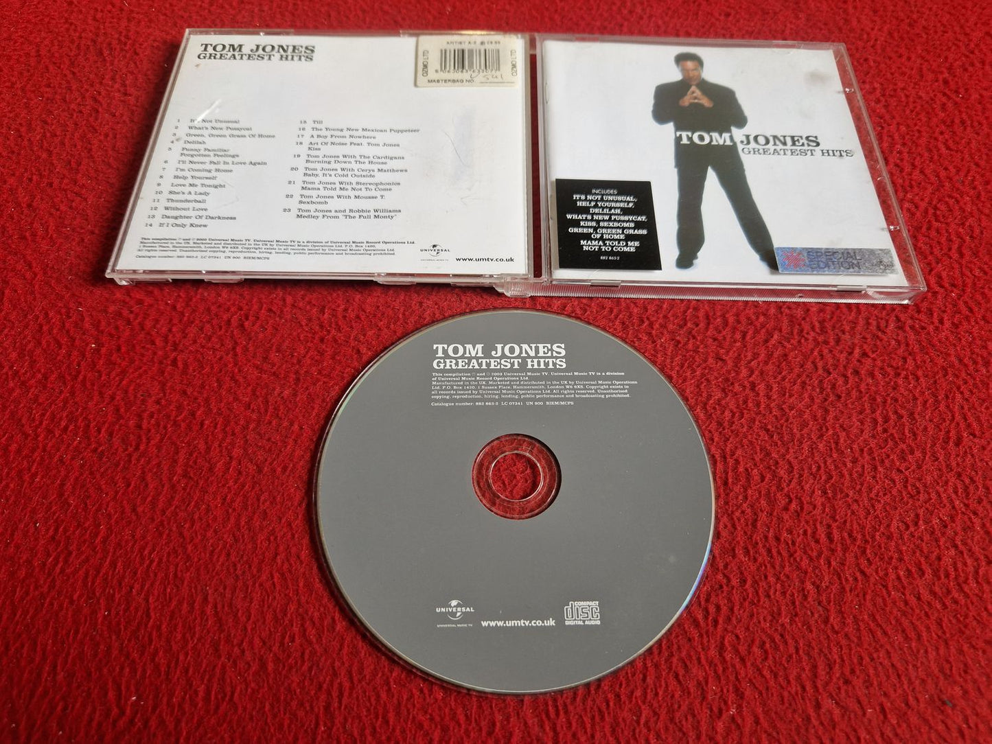 TOM JONES GREATEST HITS CD