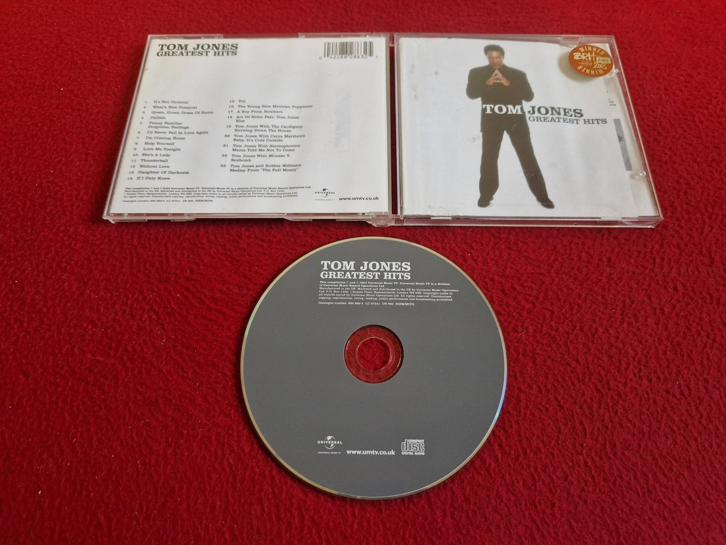 TOM JONES GREATEST HITS CD