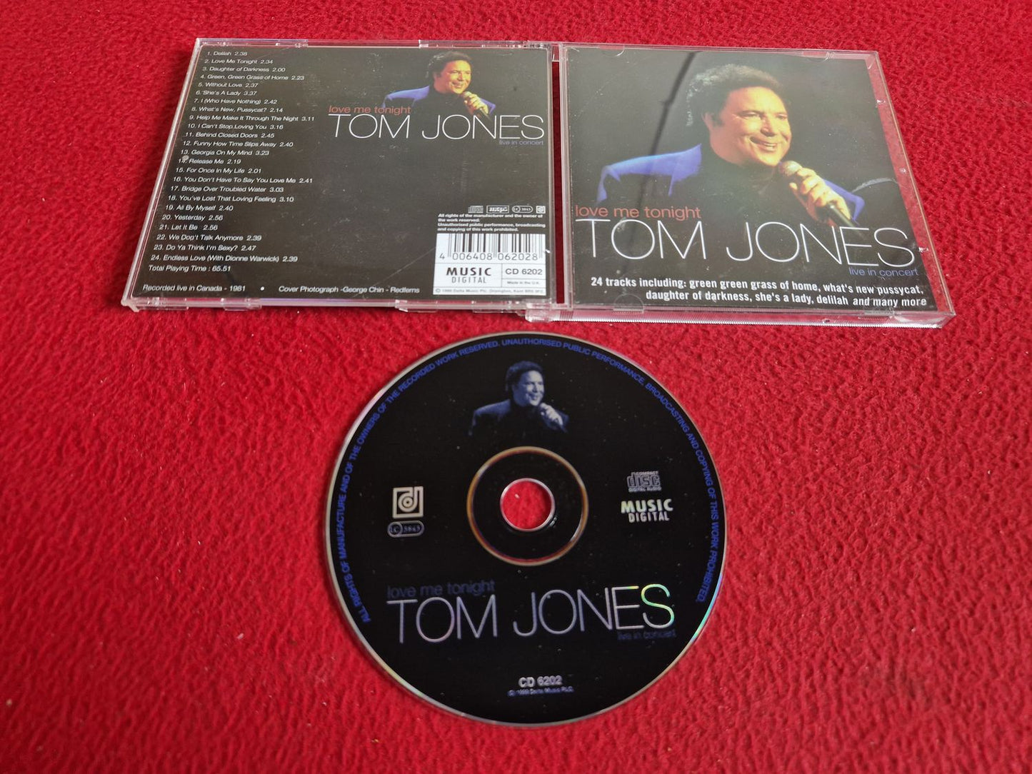 TOM JONES LOVE ME TONIGHT CD