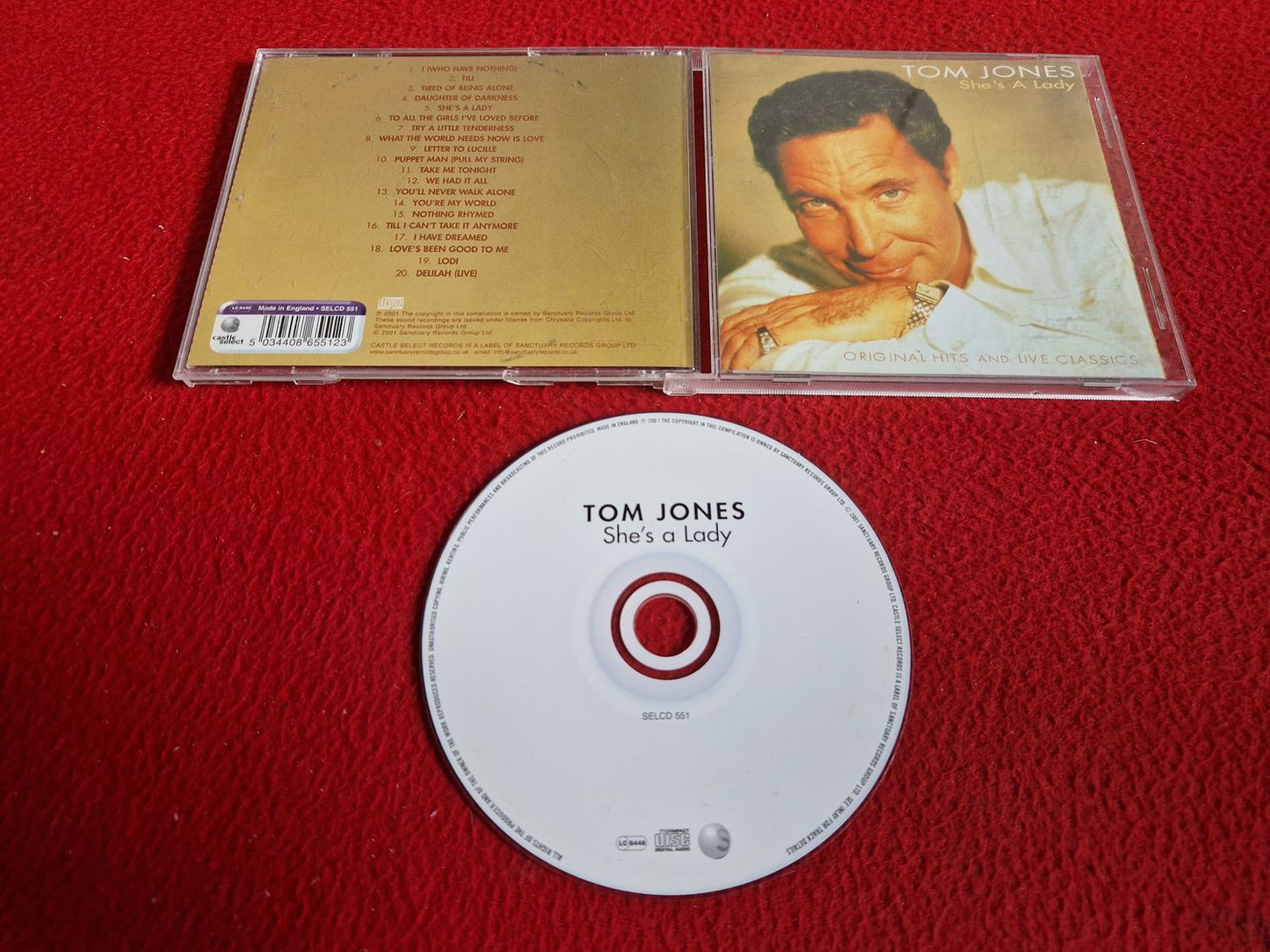 TOM JONES SHE'S A LADY CD