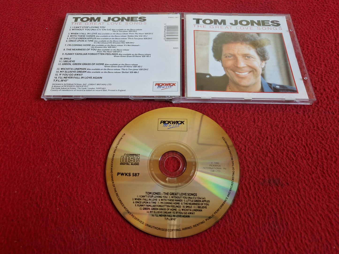 TOM JONES THE GREAT LOVE SONGS CD