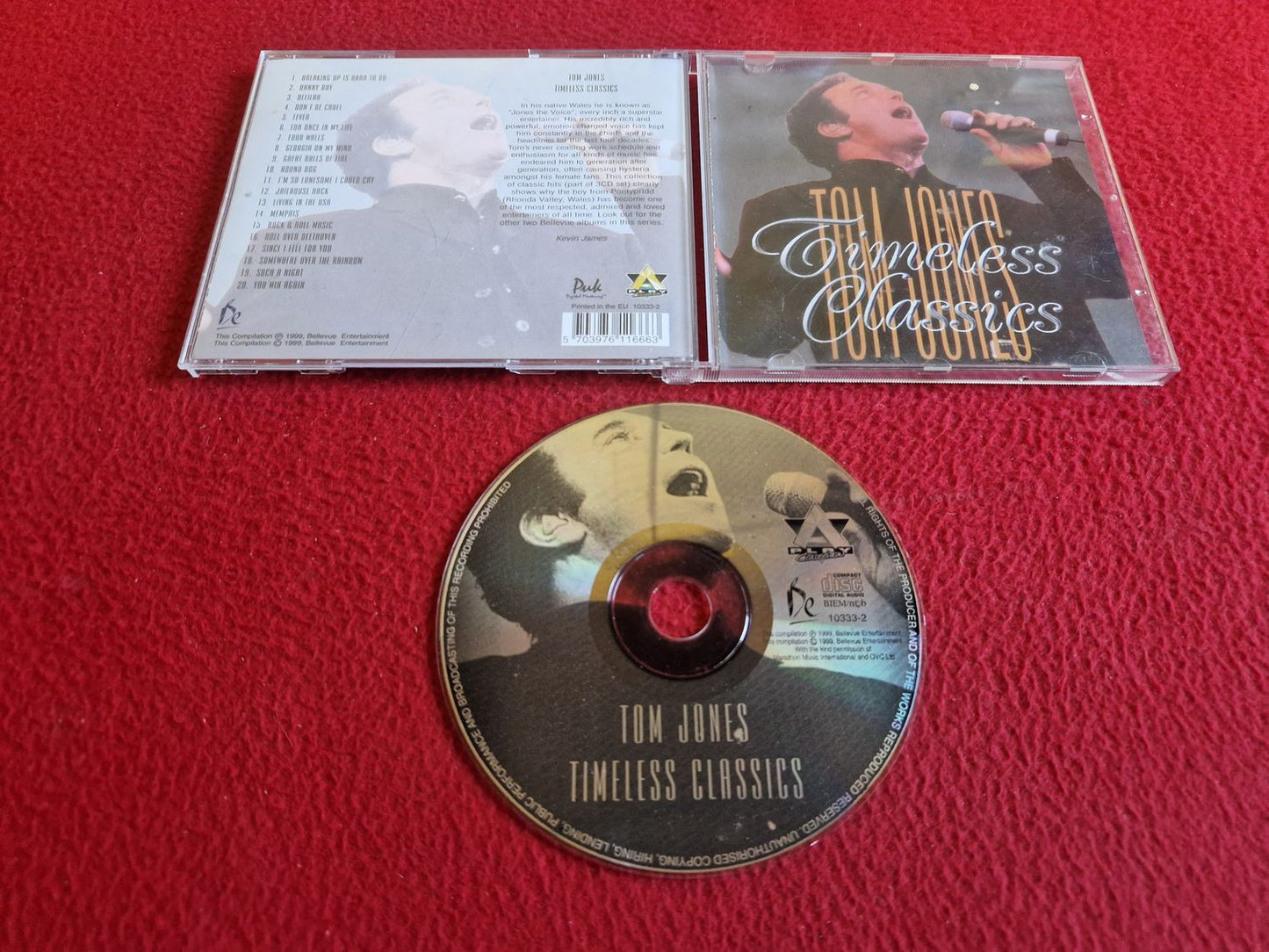 TOM JONES TIMELESS CLASSICS CD