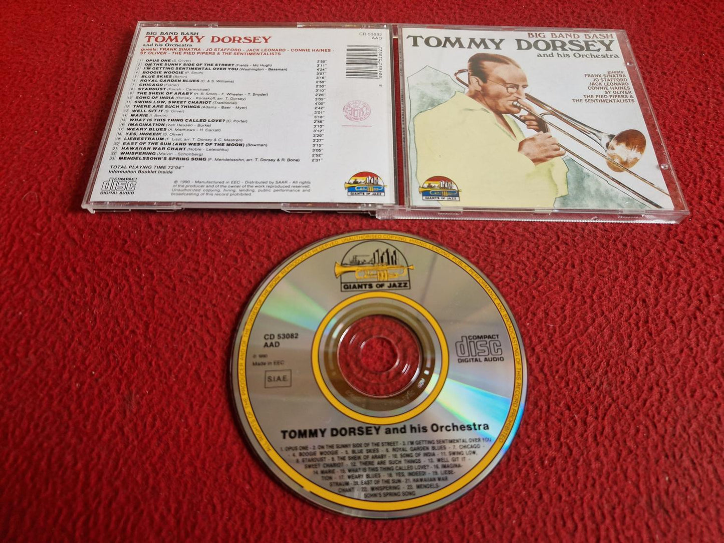 TOMMY DORSEY AND HIS ORCHESTRA BIG BAND BASH CD