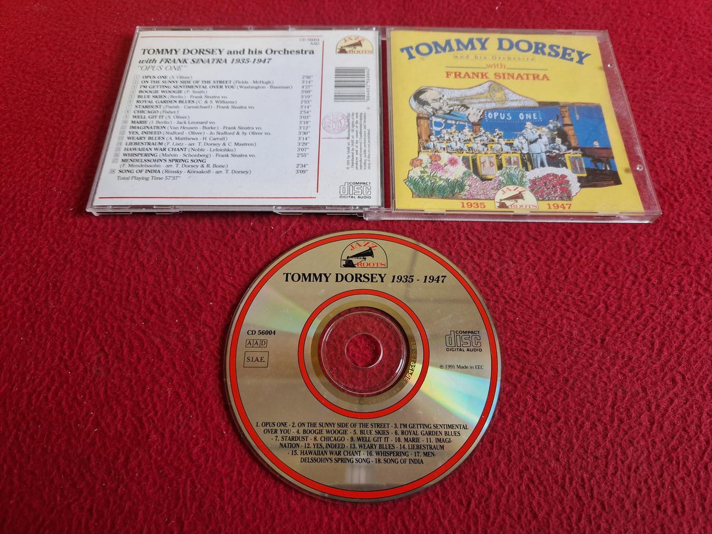 TOMMY DORSEY AND HIS ORCHESTRA WITH FRANK SINATRA OPUS ONE CD