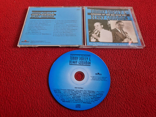 TOMMY DORSEY & BENNY GOODMAN LEGENDS OF THE BIG BAND ERA CD