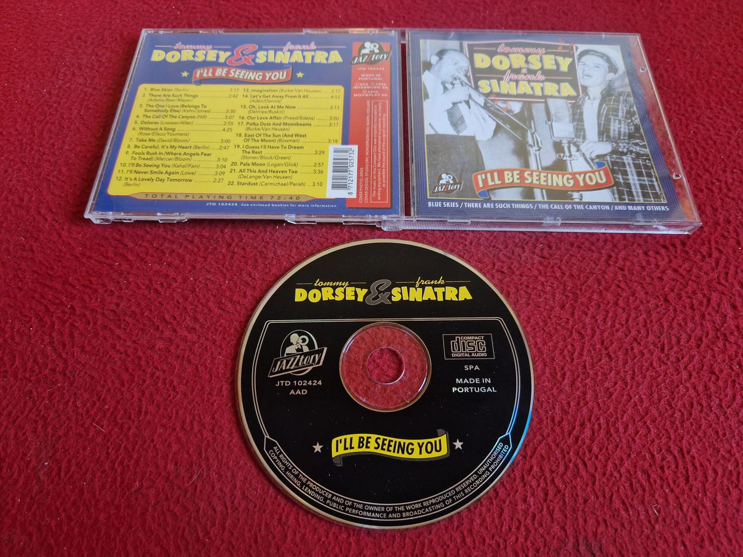 TOMMY DORSEY & FRANK SINATRA I'LL BE SEEING YOU CD