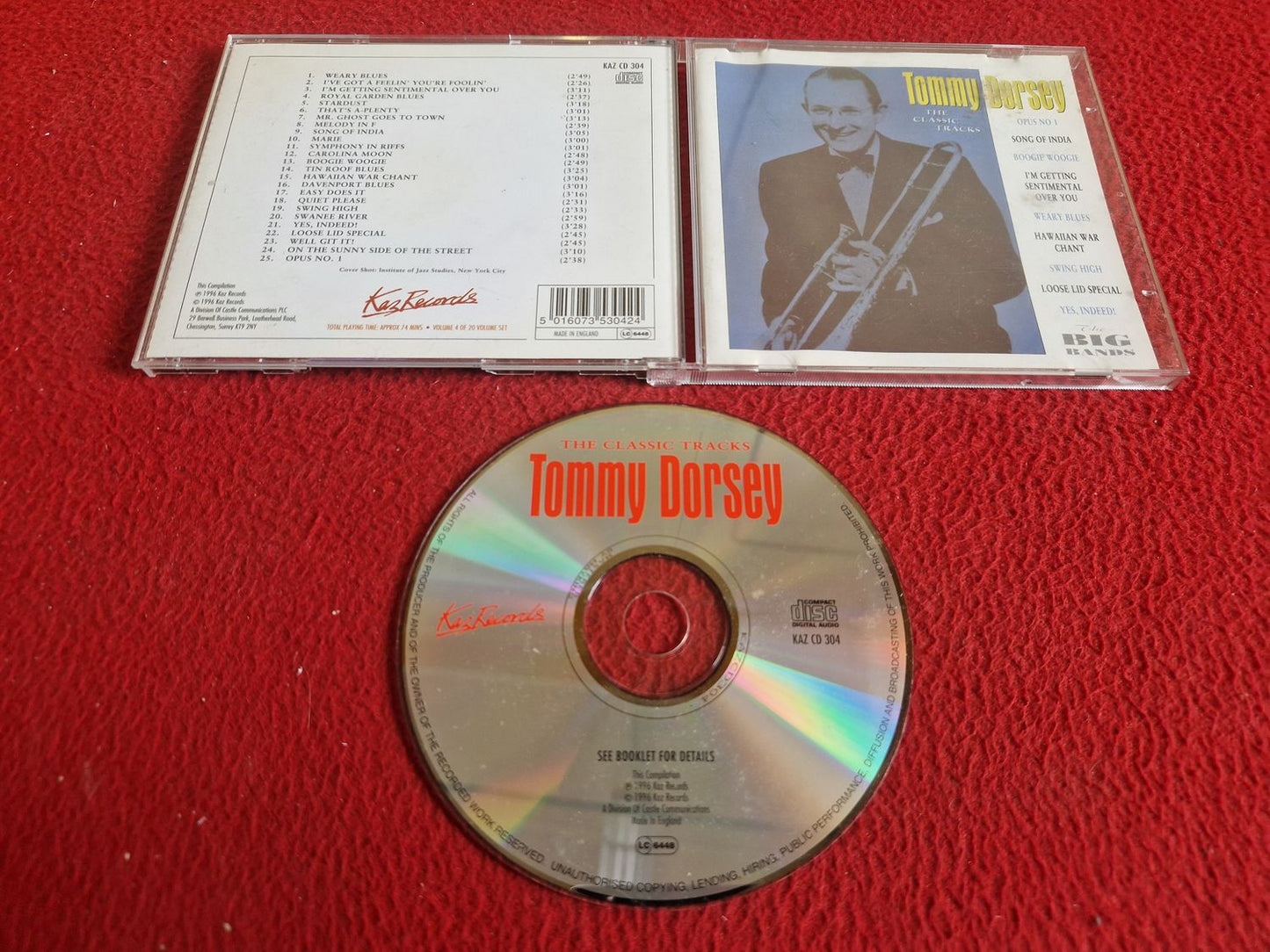 TOMMY DORSEY THE CLASSIC TRACKS CD