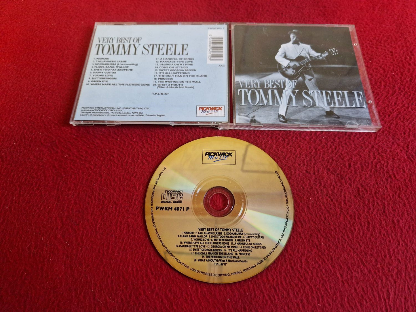 TOMMY STEELE VERY BEST OF TOMMY STEELE CD