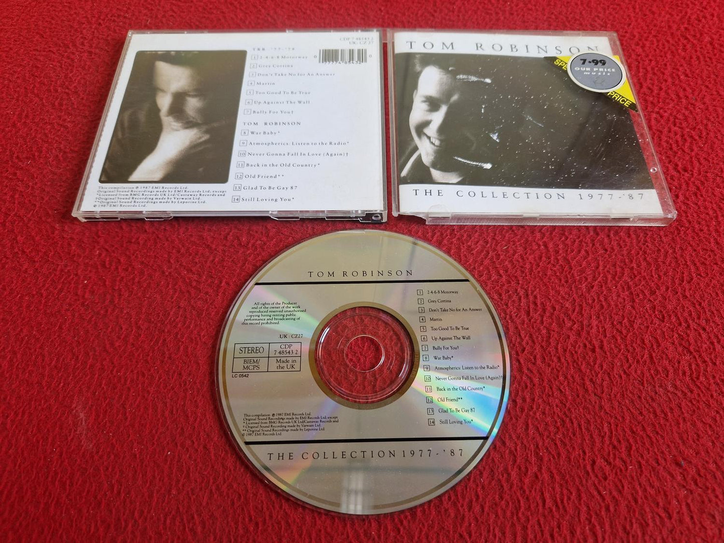 TOM ROBINSON THE COLLECTION 1977 - '87 CD