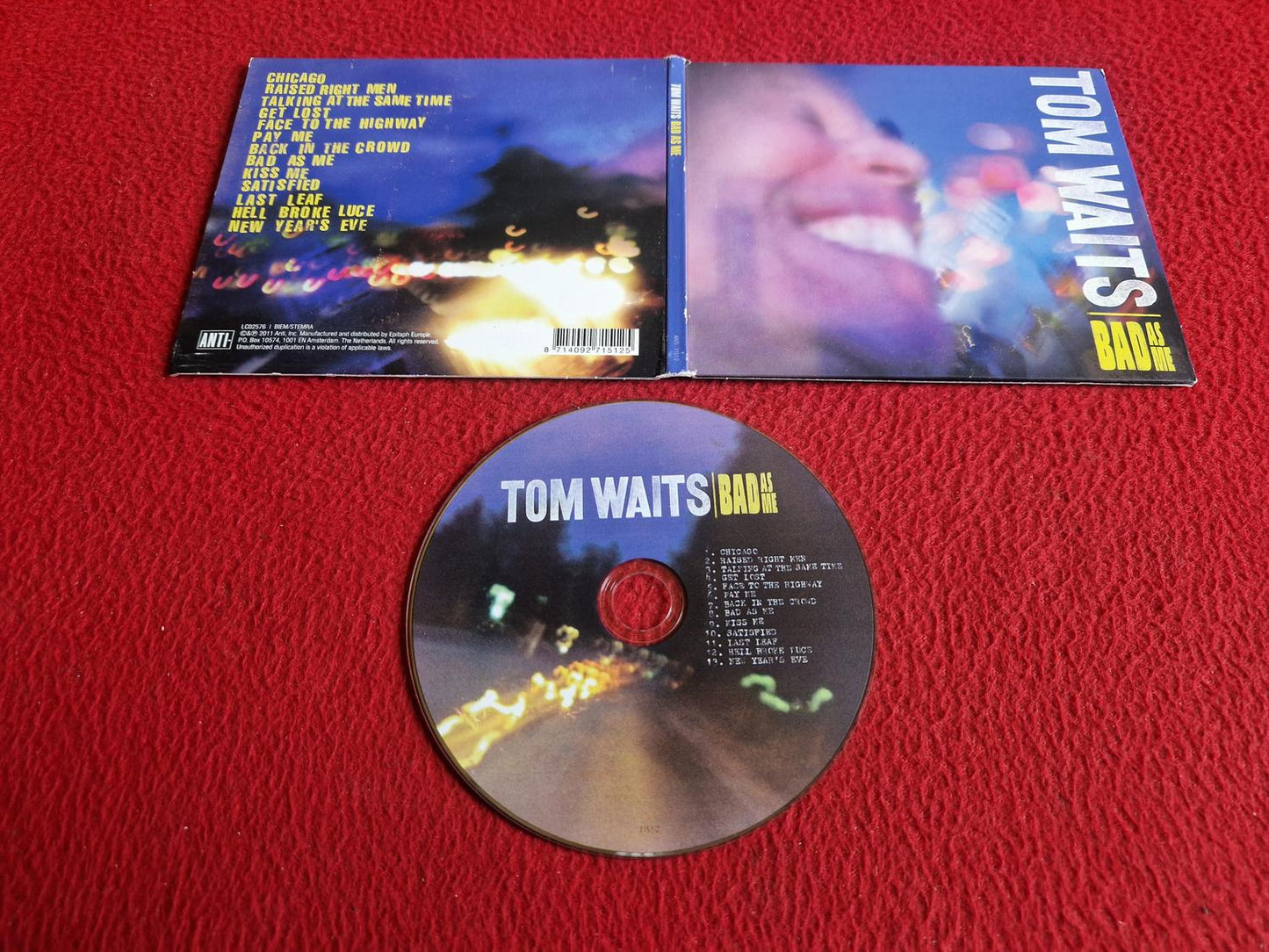 TOM WAITS BAD AS ME CD