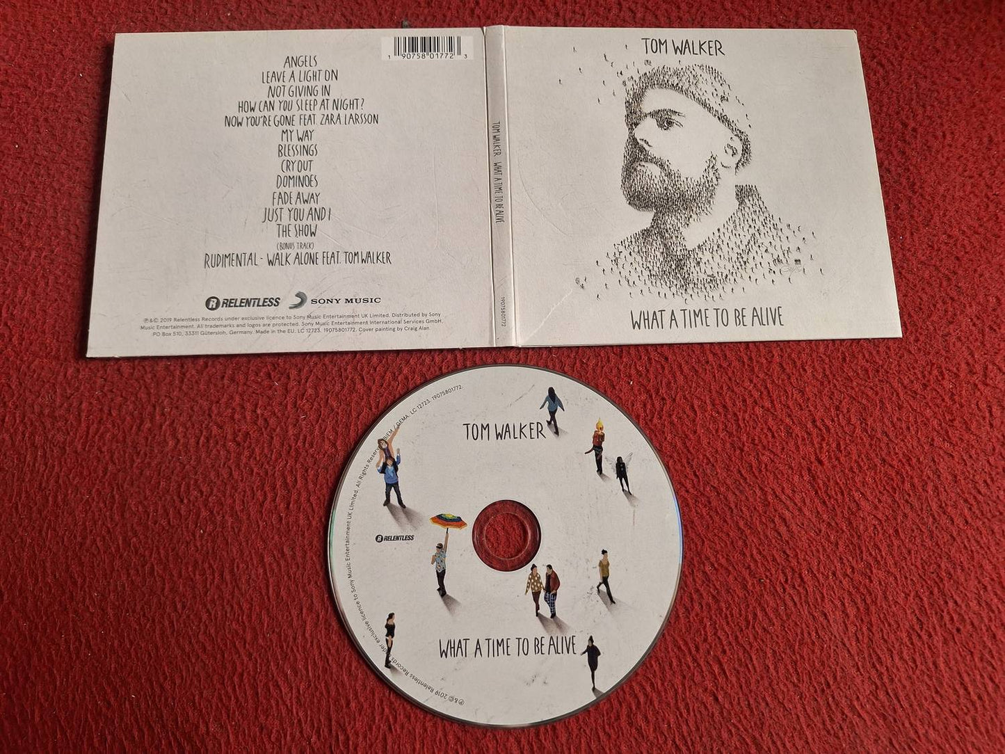 TOM WALKER WHAT A TIME TO BE ALIVE CD