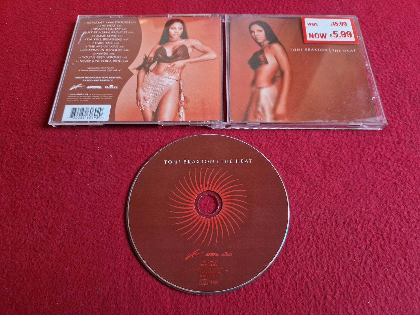 TONI BRAXTON THE HEAT CD