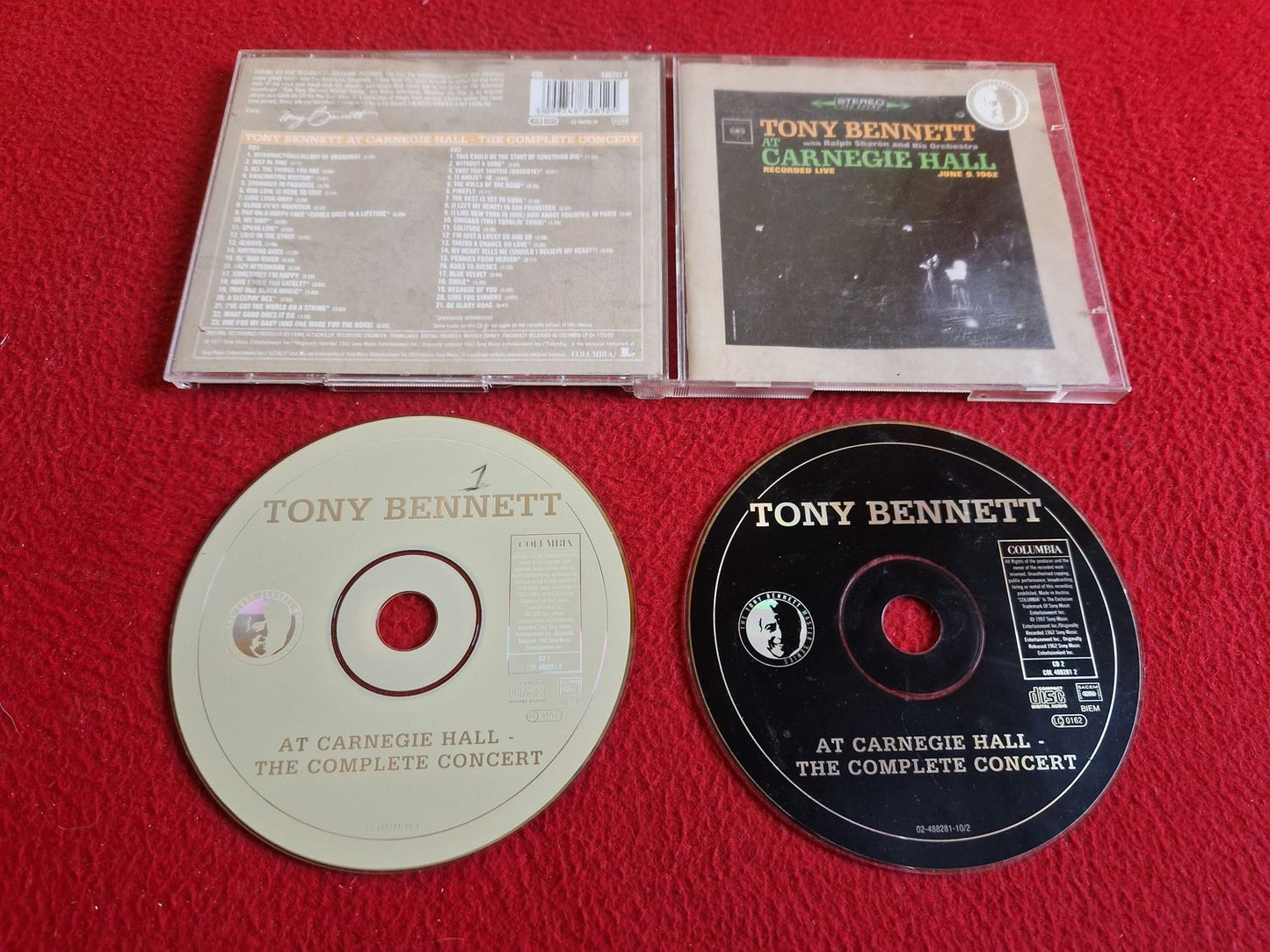 TONY BENNETT WITH RALPH SHARON & HIS ORCHESTRA TONY BENNETT AT CARNEGIE HALL CD