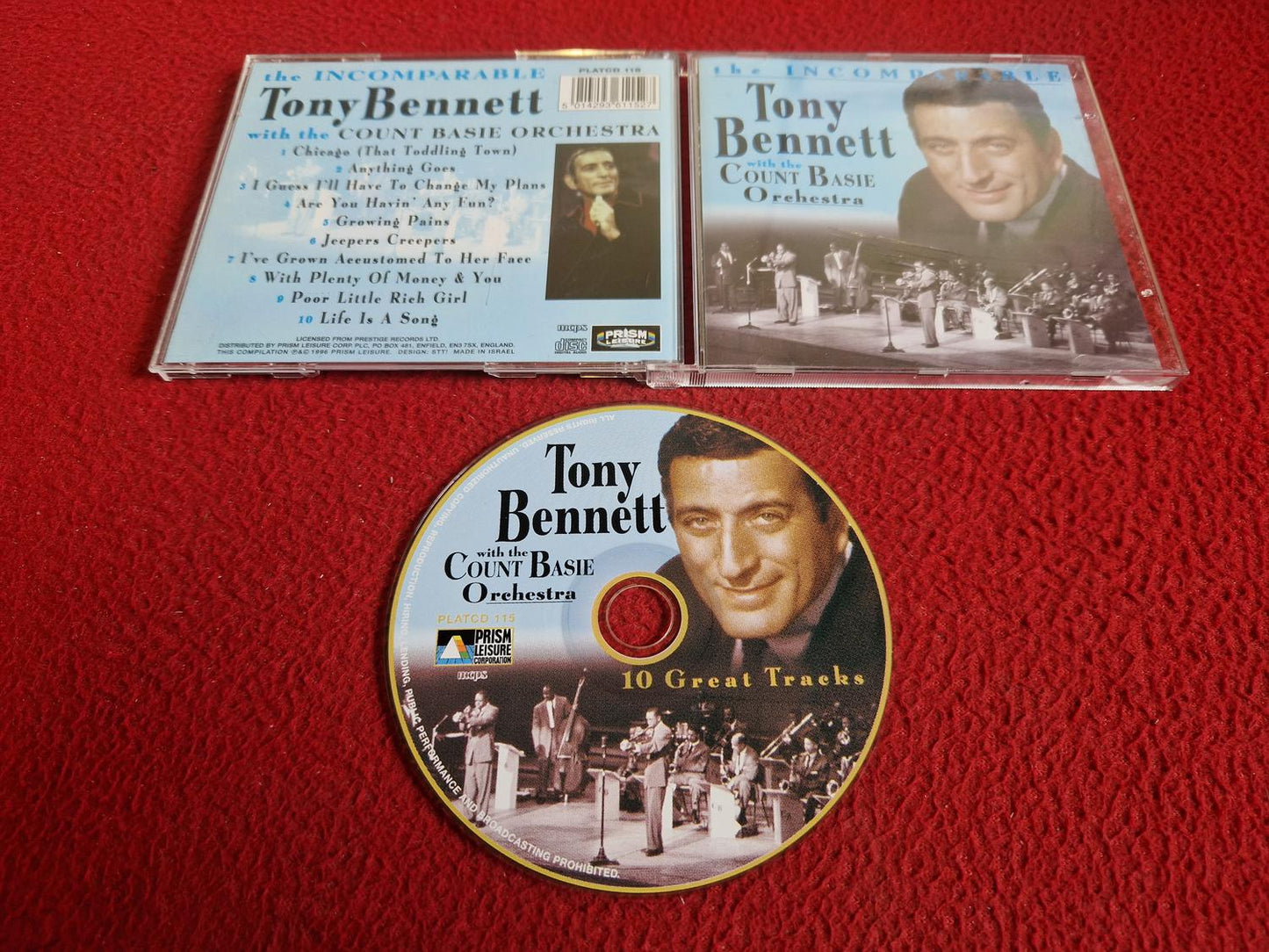 TONY BENNETT WITH THE COUNT BASIE ORCHESTRA THE INCOMPARABLE CD