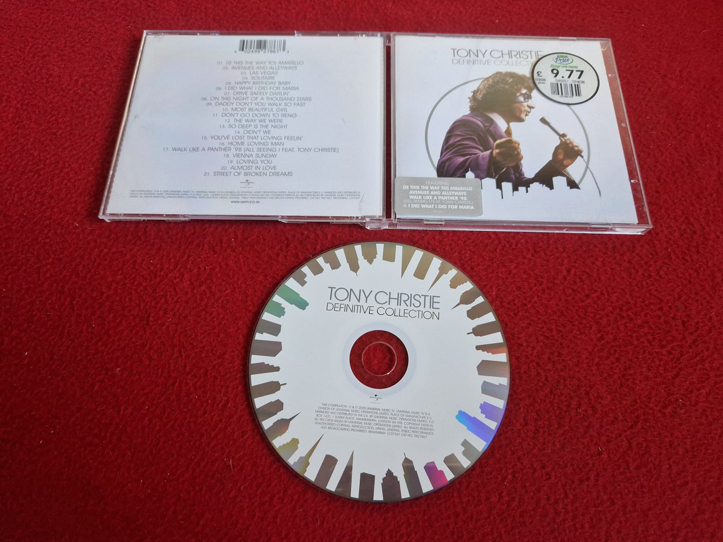 TONY CHRISTIE DEFINITIVE COLLECTION CD