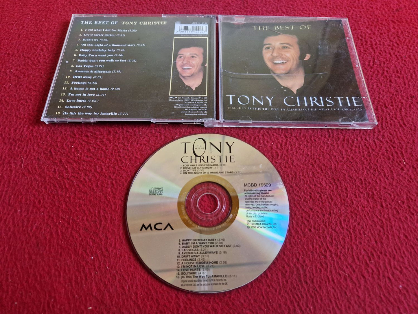 TONY CHRISTIE THE BEST OF CD