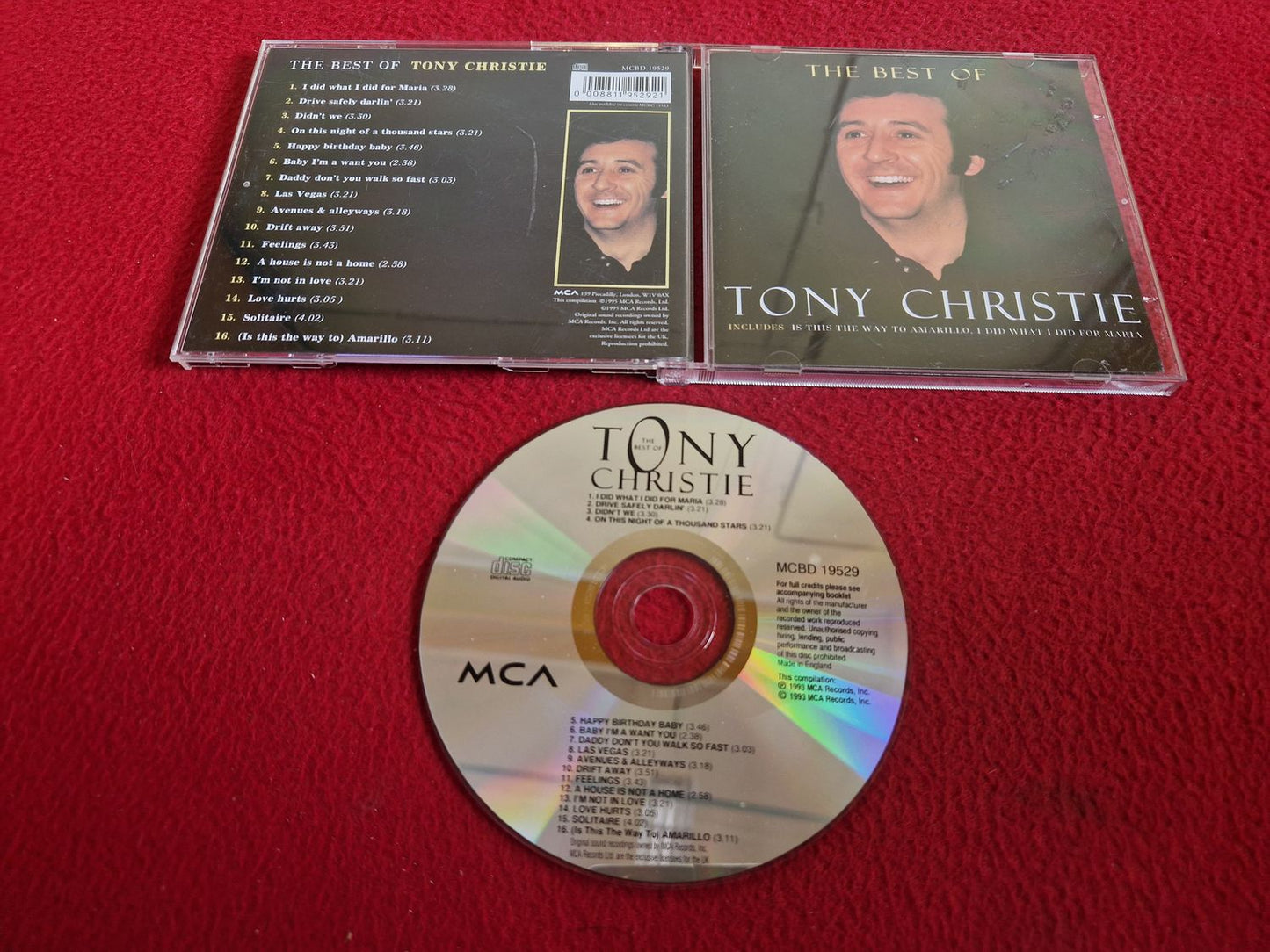 TONY CHRISTIE THE BEST OF CD