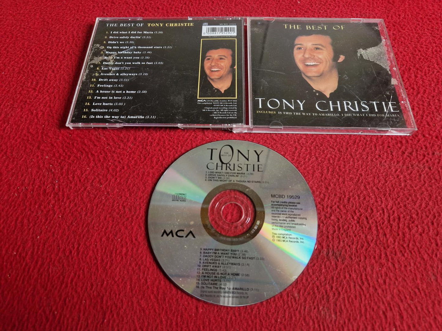 TONY CHRISTIE THE BEST OF CD