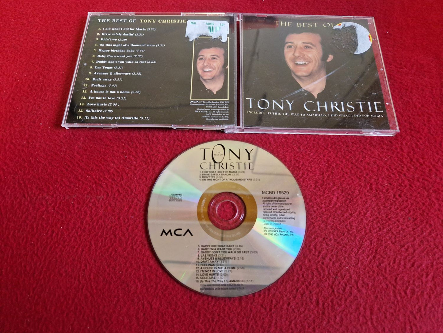 TONY CHRISTIE THE BEST OF TONY CHRISTIE CD