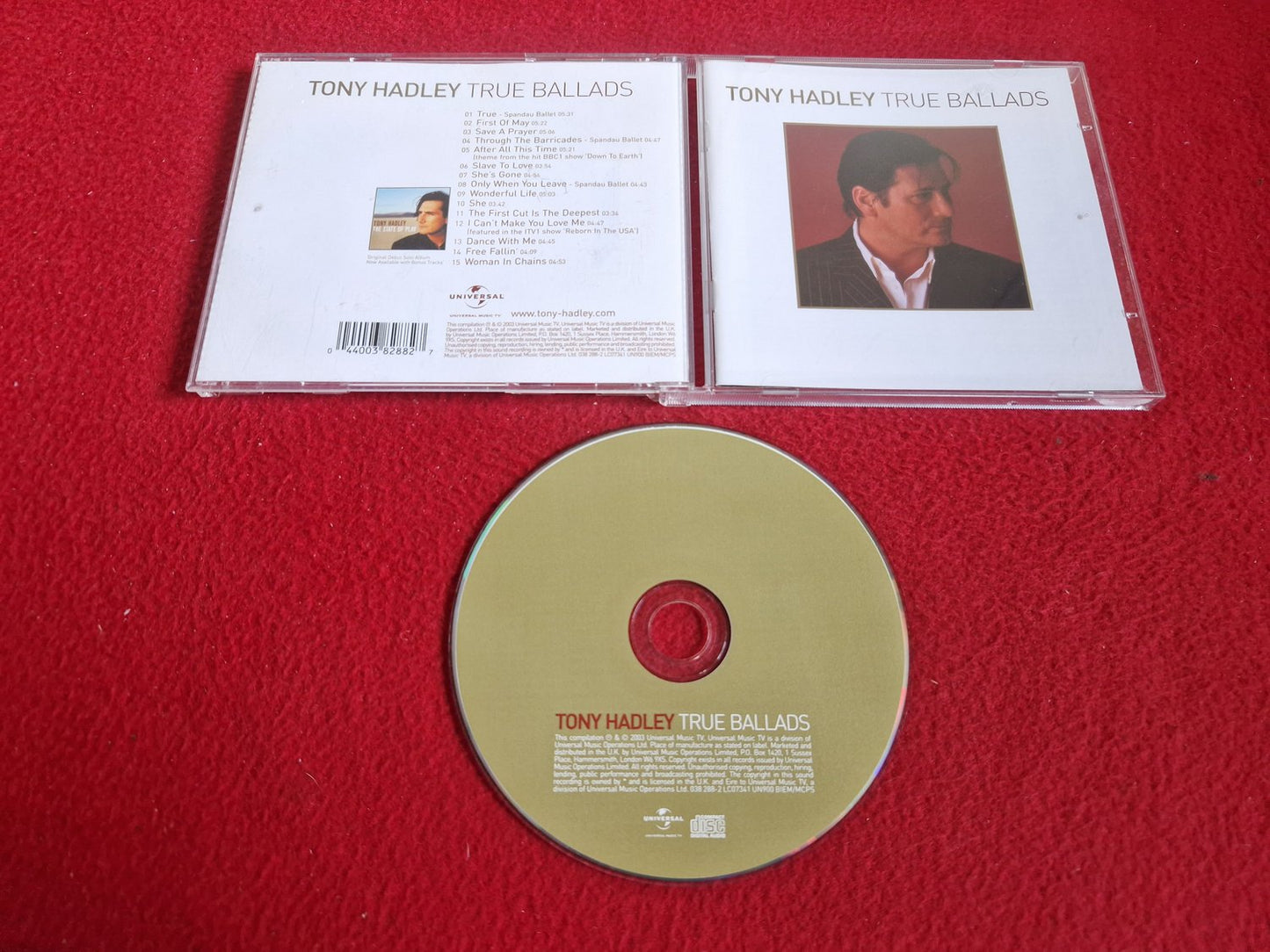 TONY HADLEY TRUE BALLADS till CD