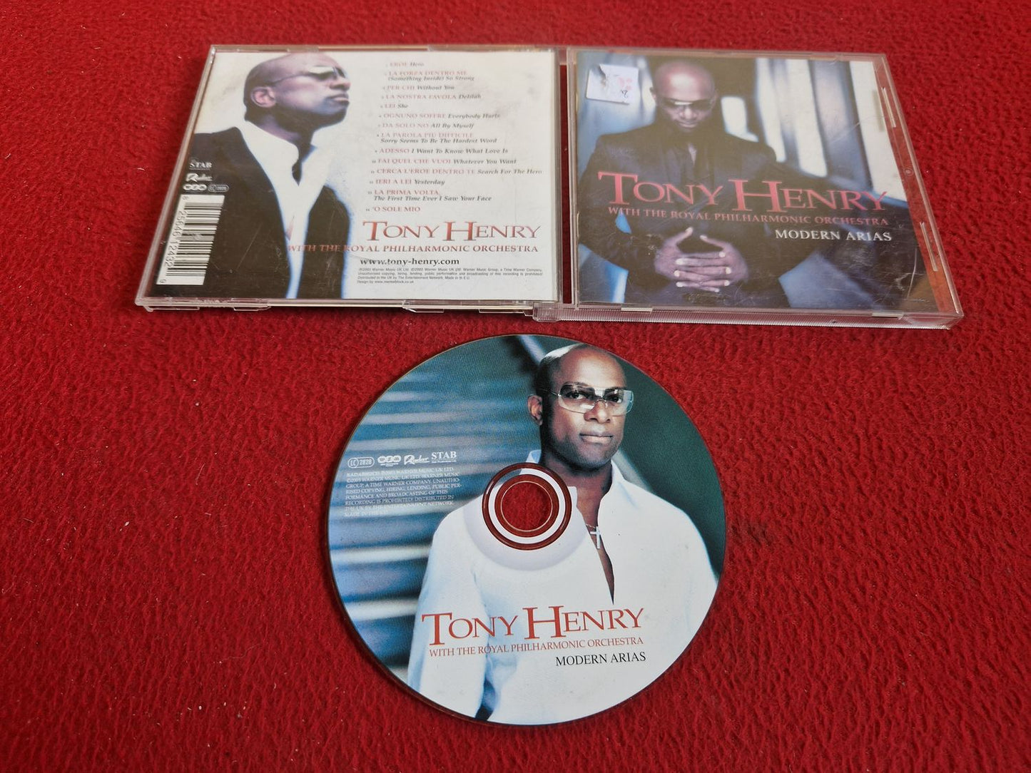 TONY HENRY WITH THE ROYAL PHILHARMONIC ORCHESTRA MODERN ARIAS CD