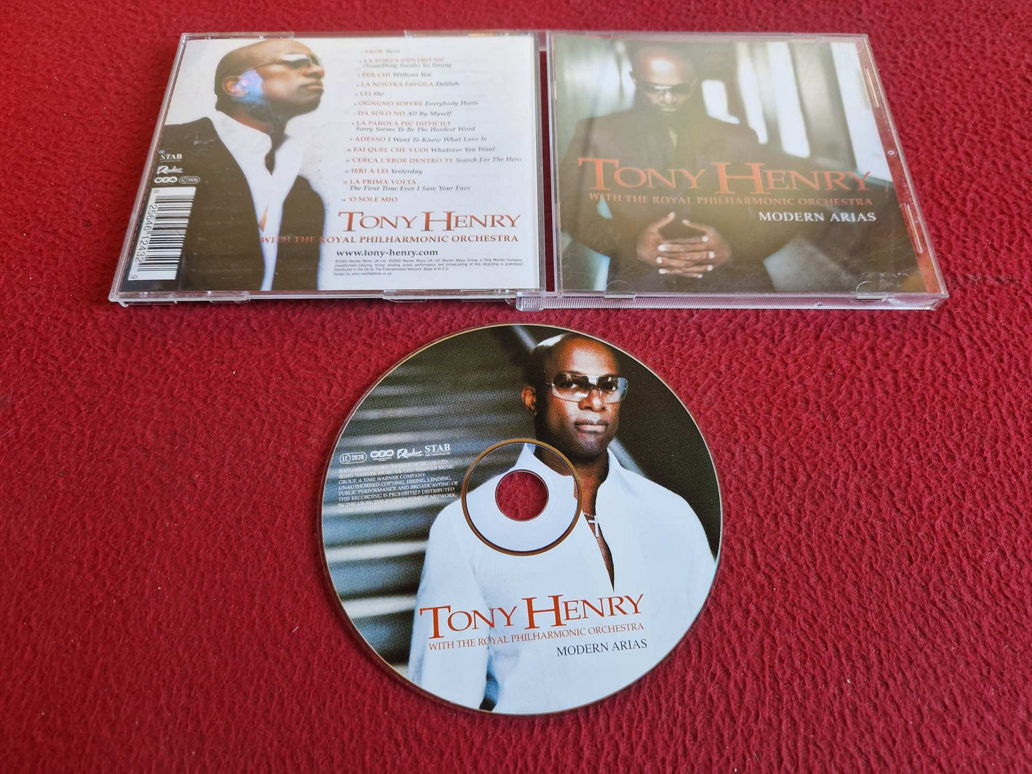 TONY HENRY WITH THE ROYAL PHILHARMONIC ORCHESTRA MODERN ARIAS CD