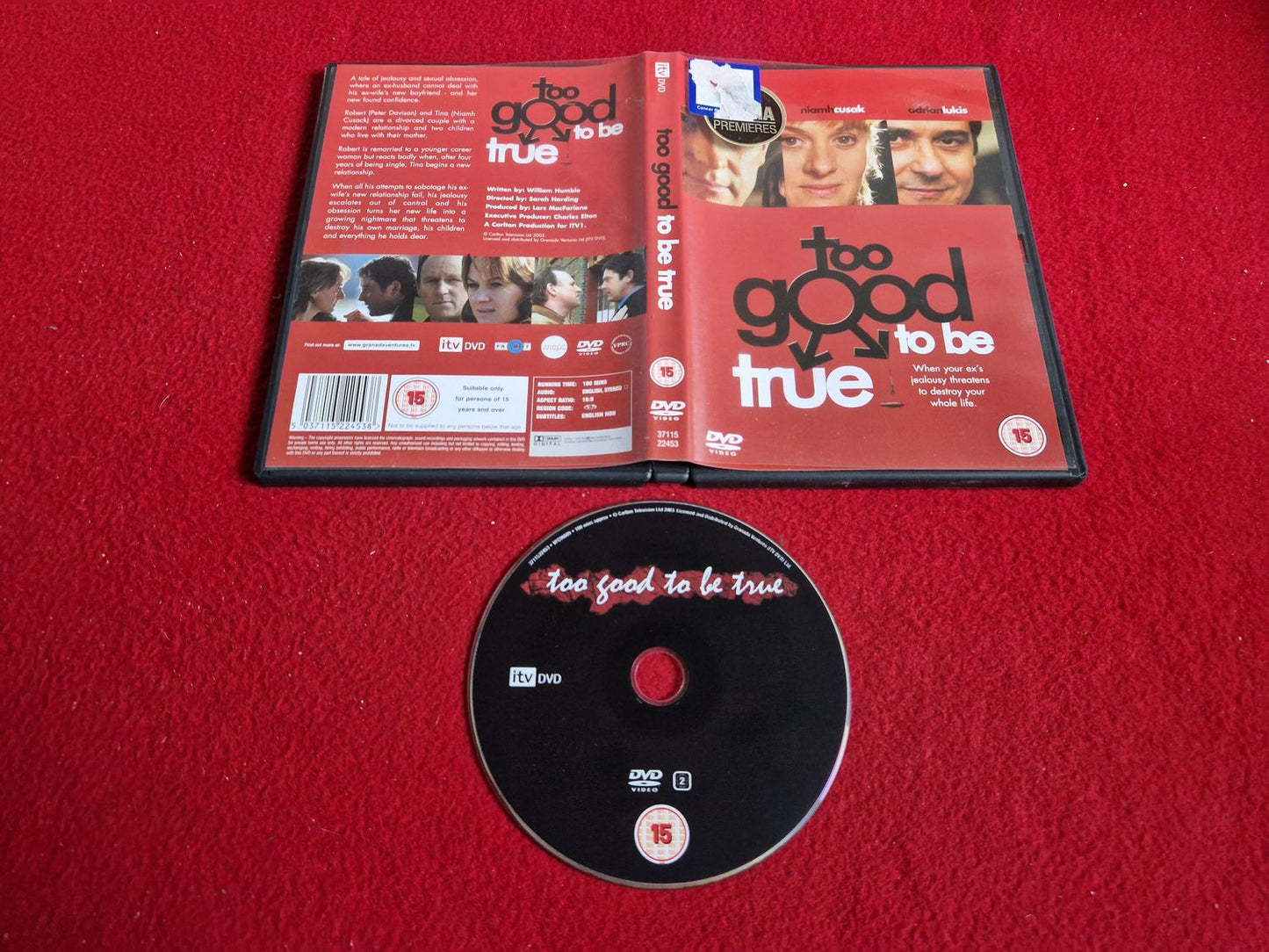 TOO GOOD TO BE TRUE DVD
