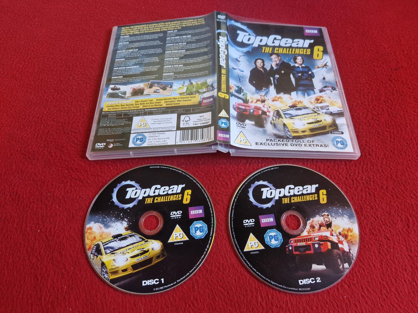 TOP GEAR THE CHALLENGES 6 DVD