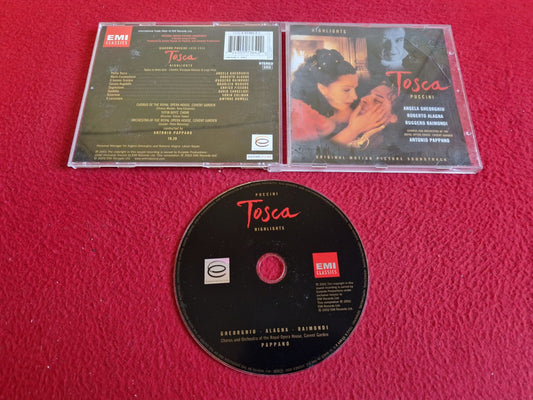 TOSCA PUCCINI ORIGINAL MOTION PICTURE SOUNDTRACK CD