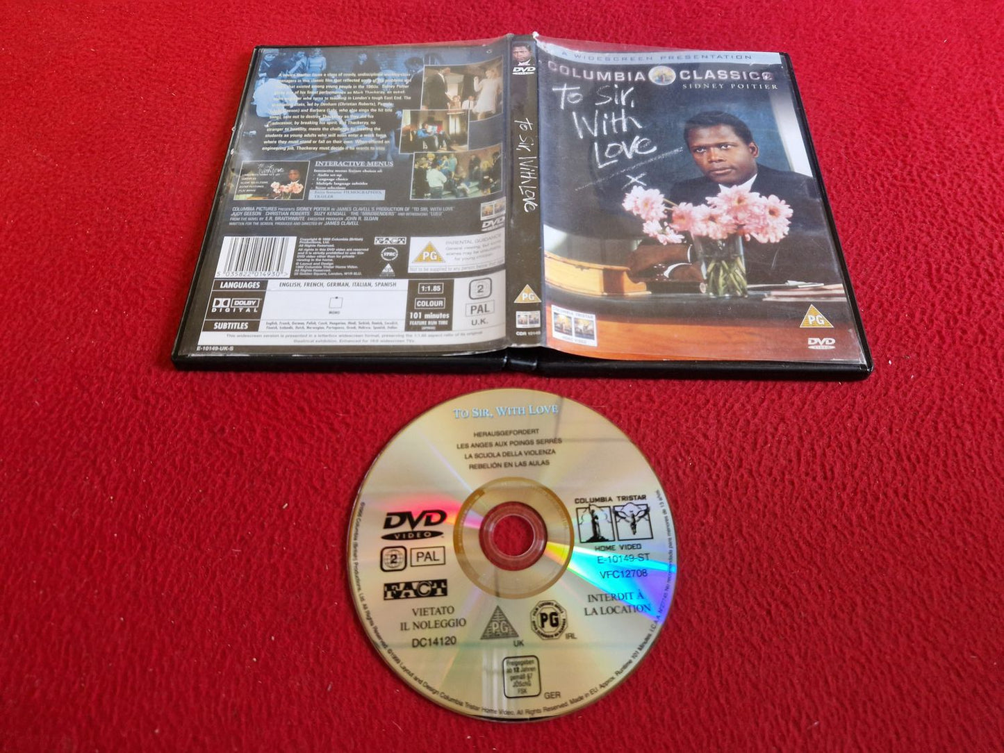 TO SIR WITH LOVE DVD