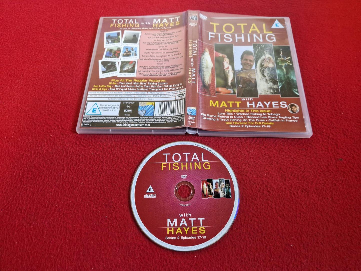 TOTAL FISHING W MATT HAYES SERIES 2 EPISODES 17-19 DVD