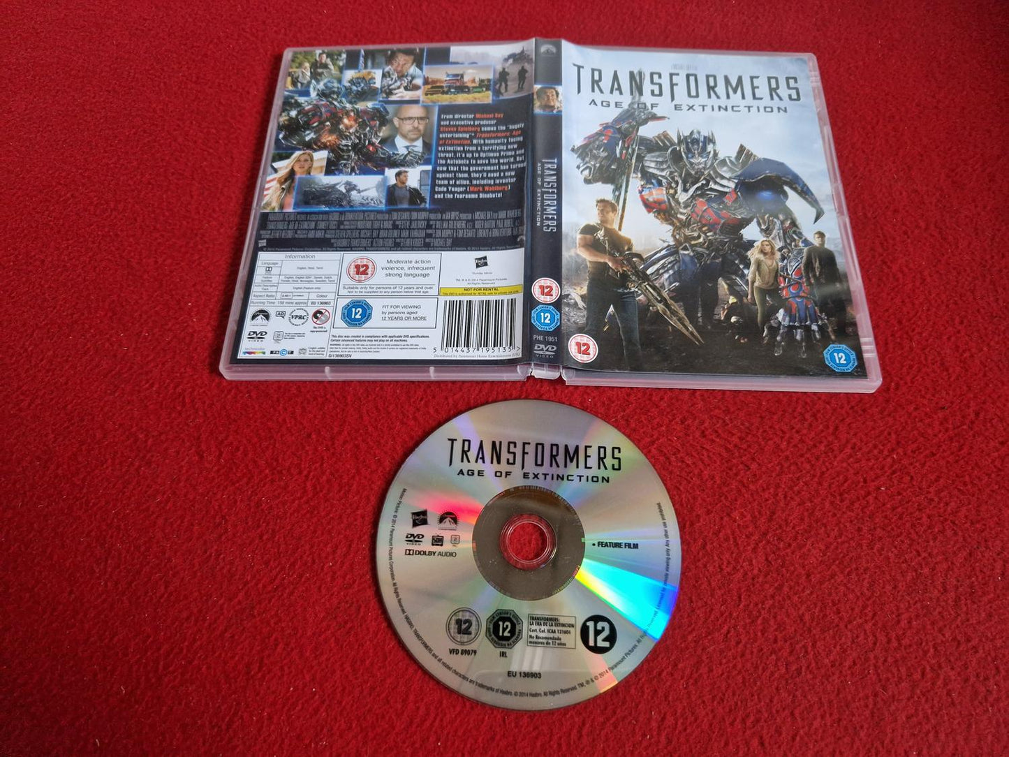 TRANSFORMERS AGE OF EXTINCTION DVD
