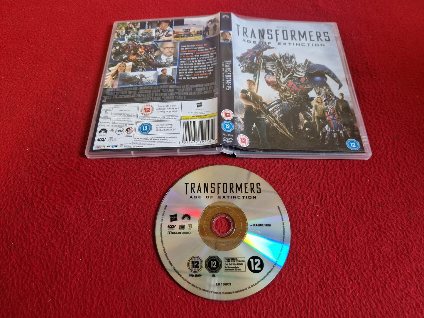 TRANSFORMERS AGE OF EXTINCTION DVD