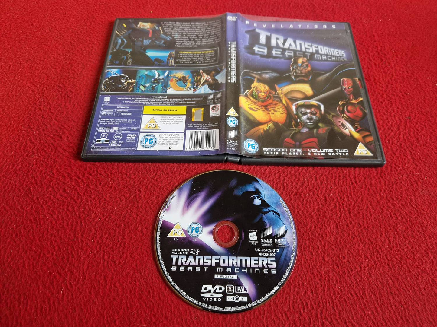 TRANSFORMERS BEAST MACHINES SEASON 1 VOLUME 2 DVD