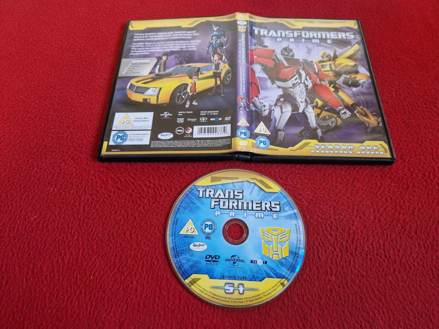 TRANSFORMERS PRIME SEASON 1 DANGEROUS GROUND DVD