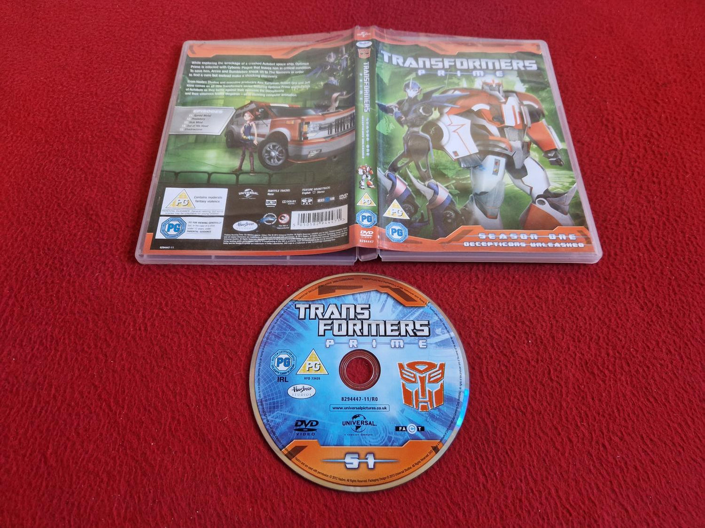 TRANSFORMERS PRIME SEASON 1 DECEPTICONS UNLEASHED DVD