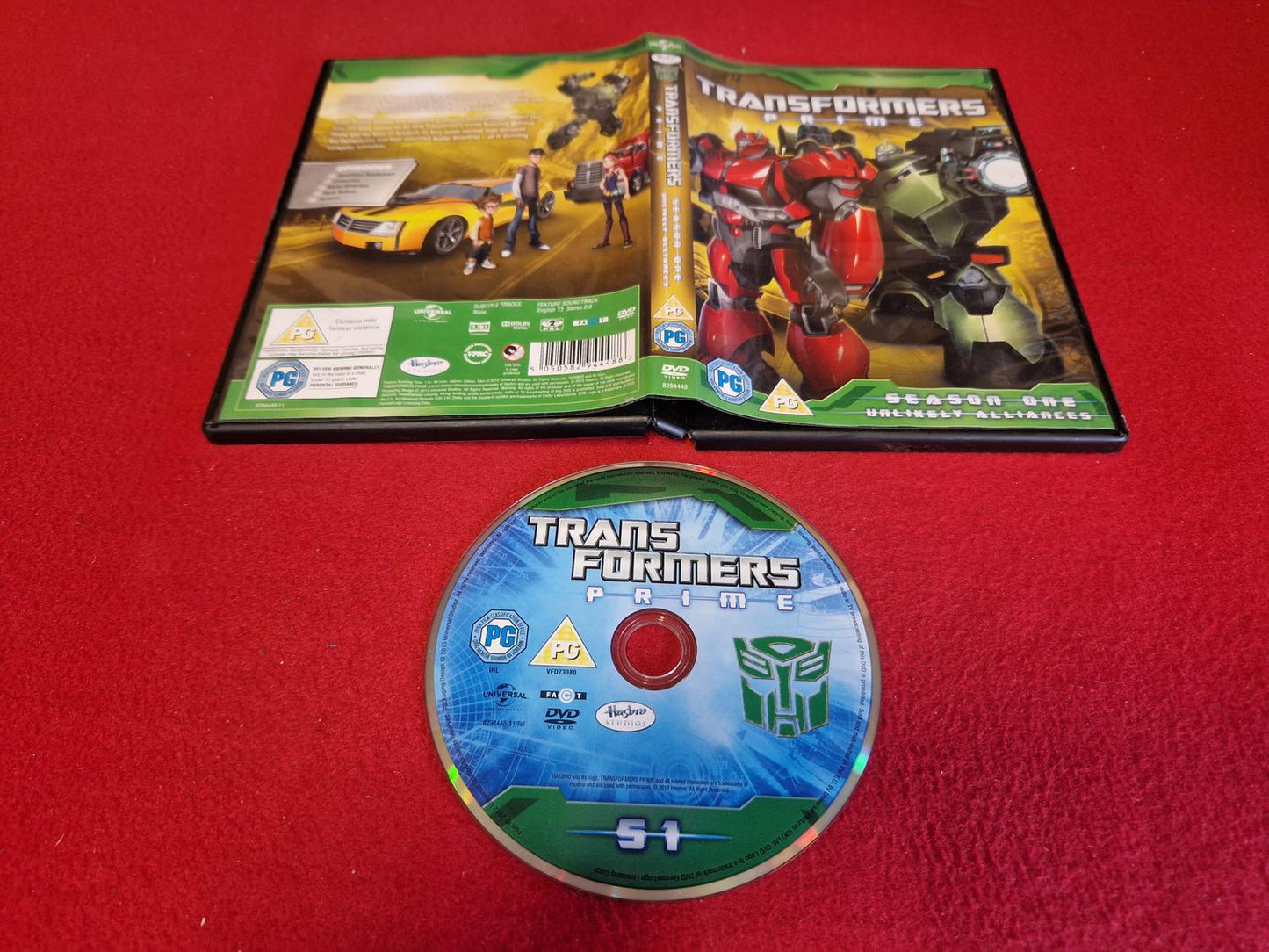 TRANSFORMERS PRIME SEASON 1 UNLIKELY ALLIANCES till DVD
