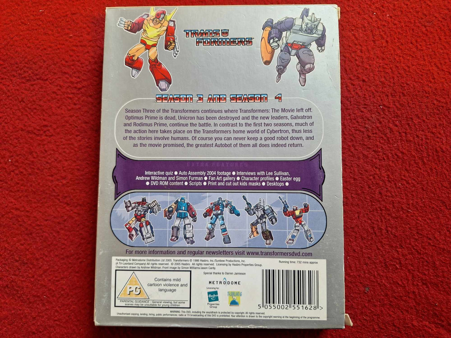 TRANSFORMERS SEASON 3 & 4 BOX DVD