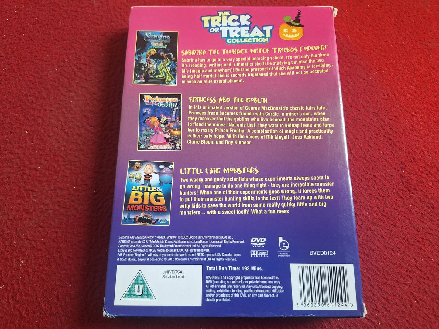 TRICK OR TREAT COLL - SABRINA / PRINCESS & GOBLIN / LITTLE&BIG MONSTERS BOX DVD