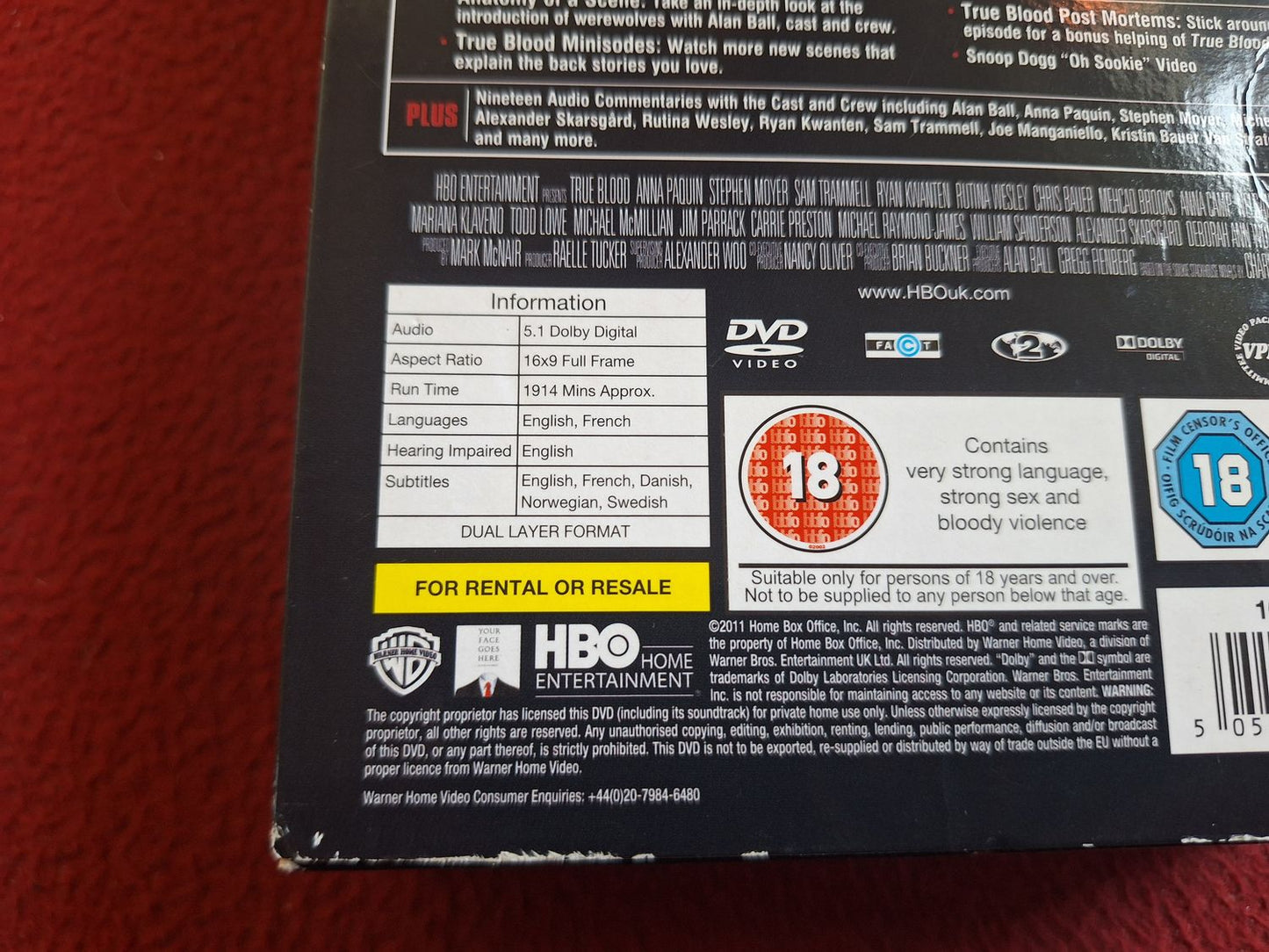 TRUE BLOOD SEASONS 1 - 3 BOX DVD