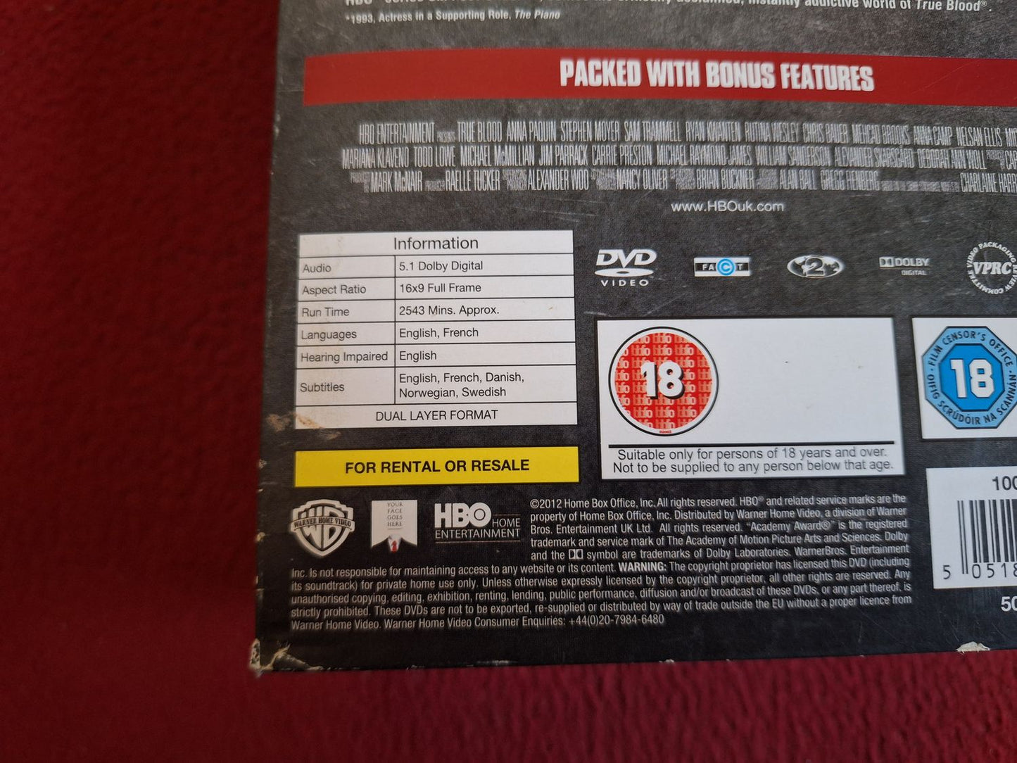 TRUE BLOOD SEASONS 1 - 4 BOX DVD