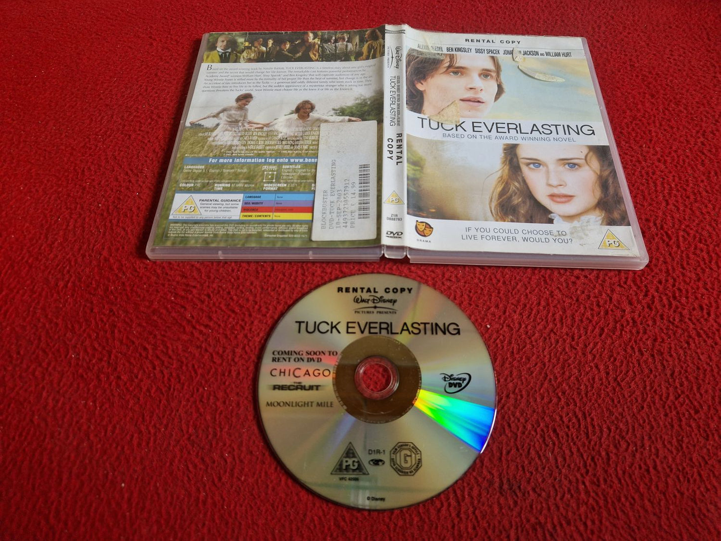 TUCK EVERLASTING DVD