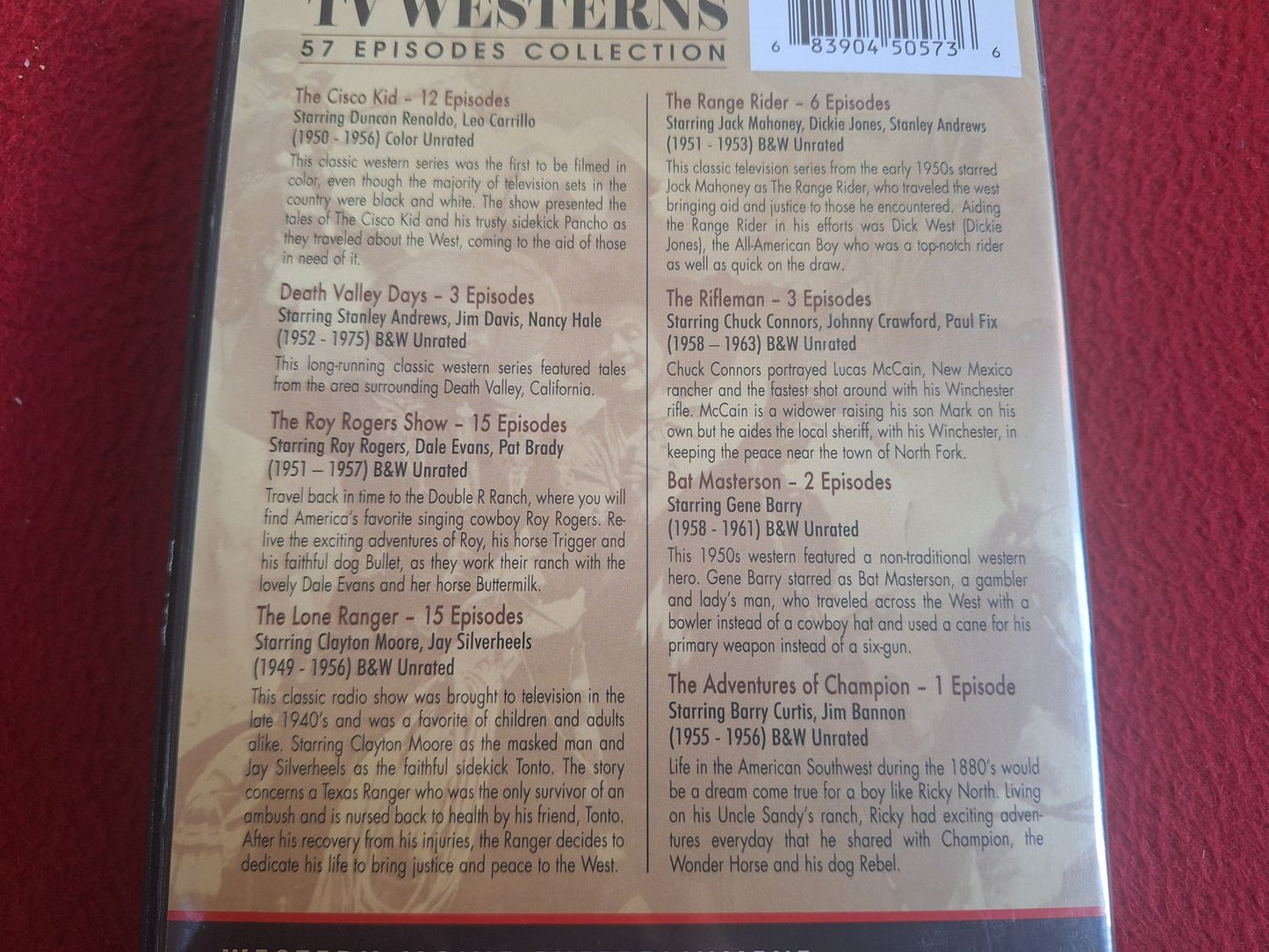 TV WESTERNS COLLECTION [ REGION 1 ] BOX DVD