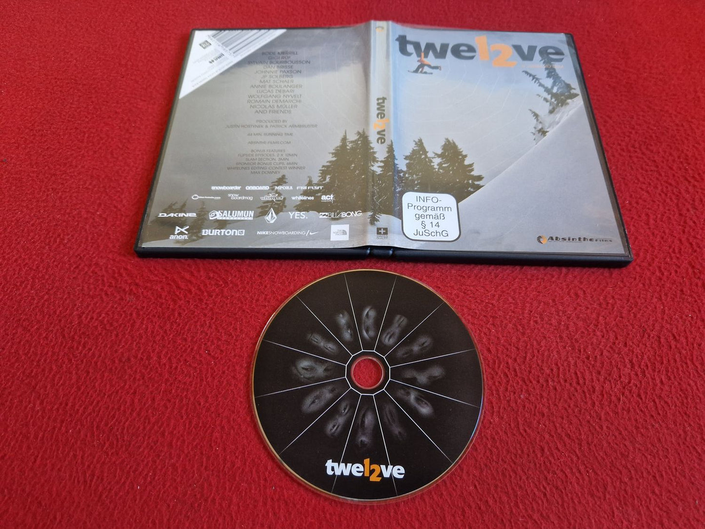 TWEL2VE -  SNOWBOARDING - BODE MERRILL / GIGI RUF / SYLVAIN BOURBOUSSON mfl DVD
