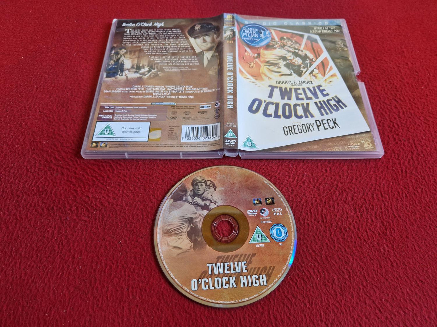 TWELVE O'CLOCK HIGH DVD