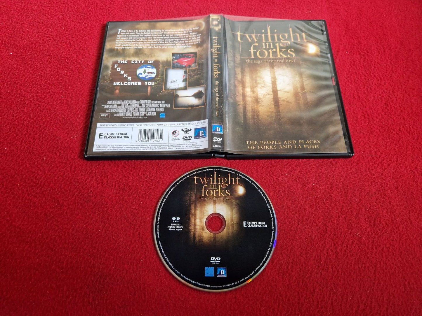 TWILIGHT IN FORKS THE SAGA OF THE REAL TOWN DVD