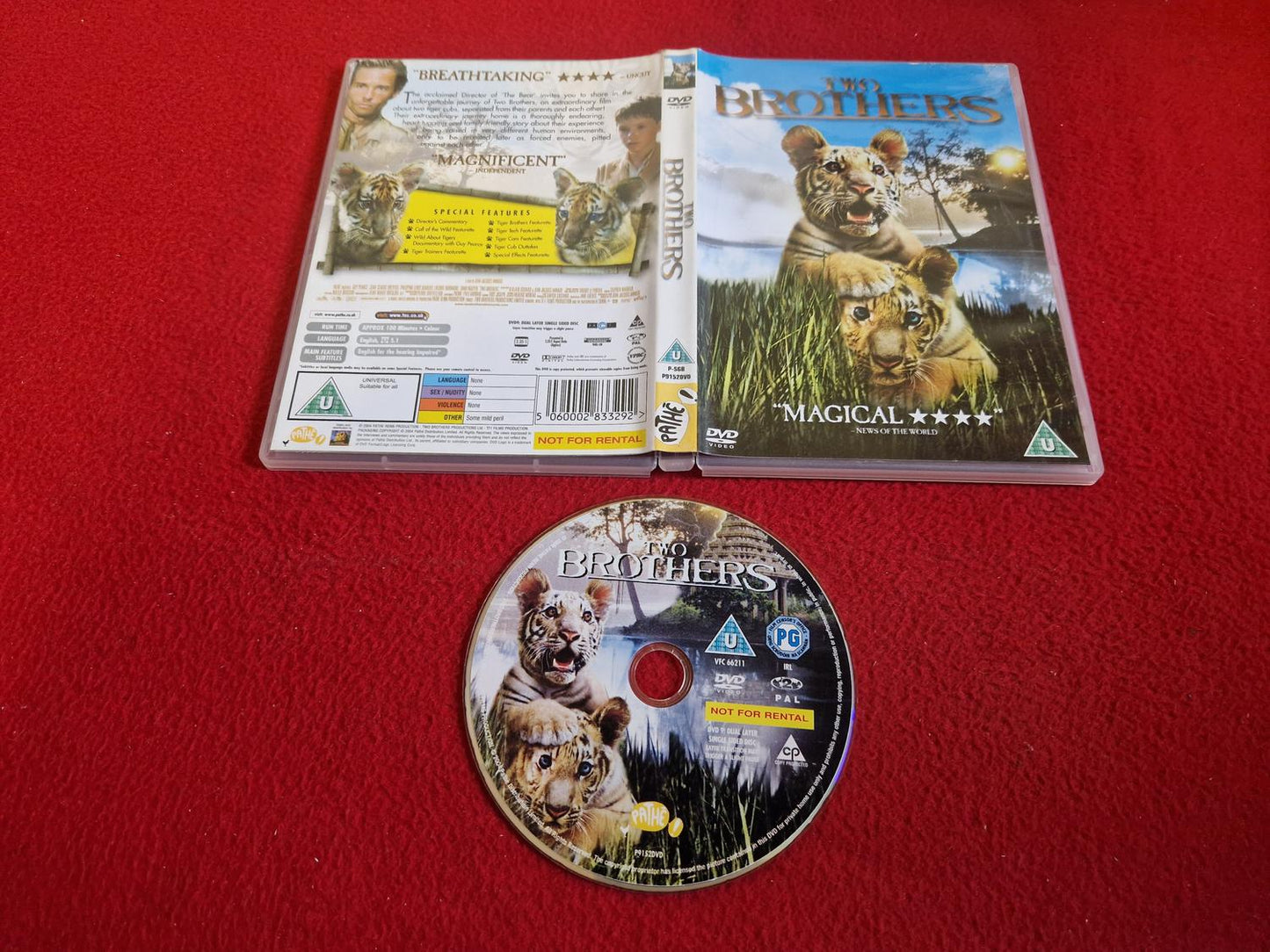 TWO BROTHERS DVD
